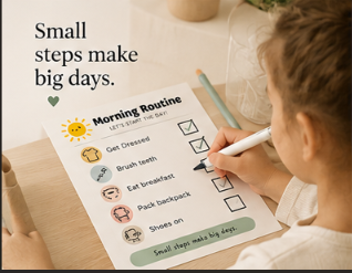 FREE Daily Routine Visual Checklist