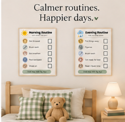 FREE Daily Routine Visual Checklist